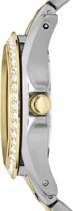 Fossil Women's Riley Stainless Steel Crystal-Accented Multifunction Quartz Watch - Image 3